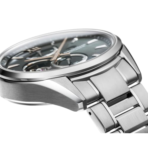 Orient Star M34 F7 Semi-Skeleton Automatic Watch, Men's Blue-Green, Made In Japan, with a 2-Year Manufacturer's Warranty (RK-BY0001A)