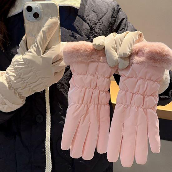 Winter Touch Screen Cycling Gloves For Women Thick Windproof Ski Snow Mittens