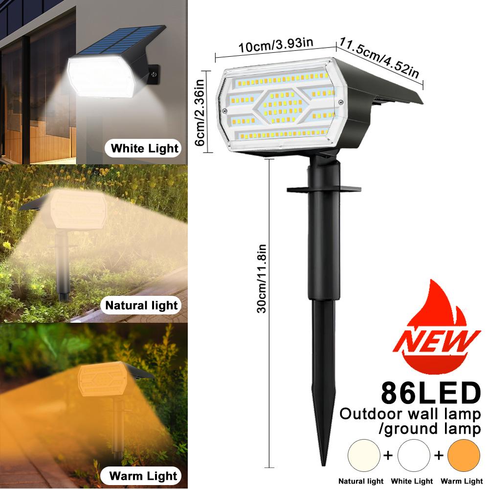 

Solar Spot Garden Lights Outdoor IP65 3 Lighting Modes Solar Landscape Spotlights Solar Powered Flood Lights For Garden Pathway