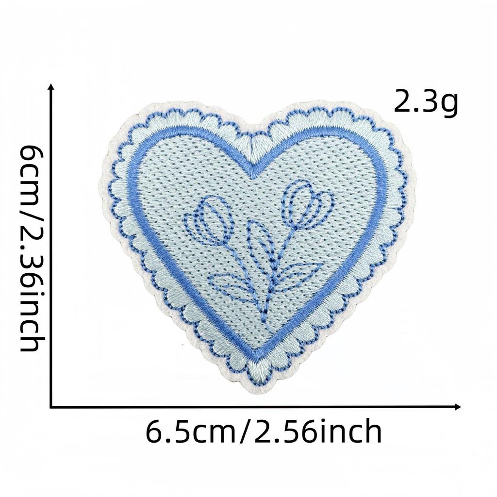 Blue Series Cute Cartoon Embroidered Cloth Patches for Jackets