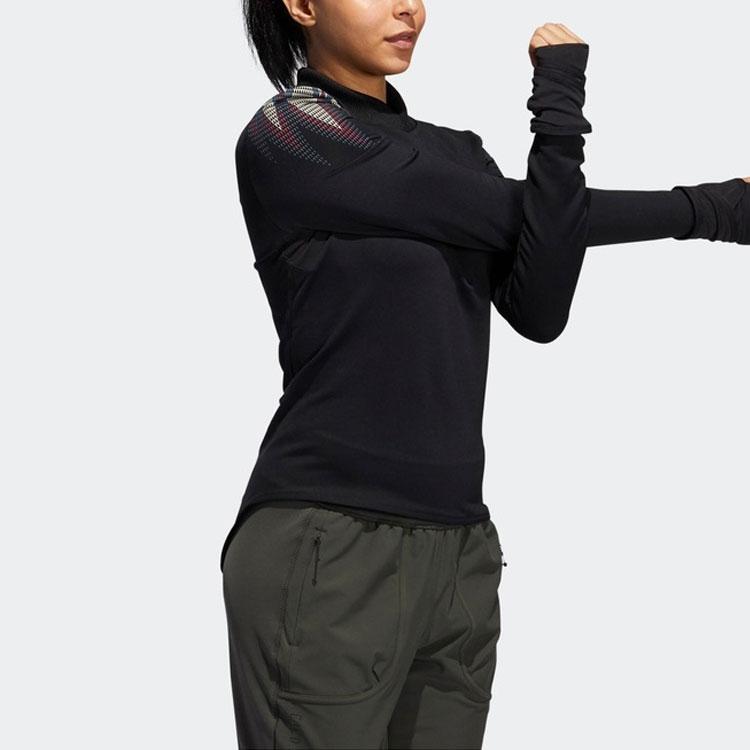 Adidas C.Rdy Slim Fit Training Long Sleeve T-Shirt Women Tops Black GC7223