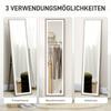 LED Full-Length Mirror, 40 X 160 Cm, Touch Control, Dimmable, 3 Colors, Grey