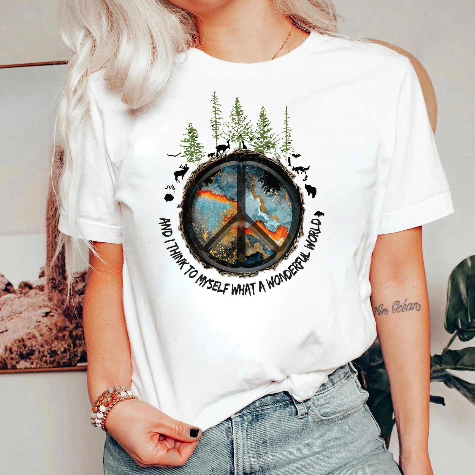 Hippie T-shirt,Hippie life Shirt, Peace T-Shirt, Gift for her , Hippie 2XL