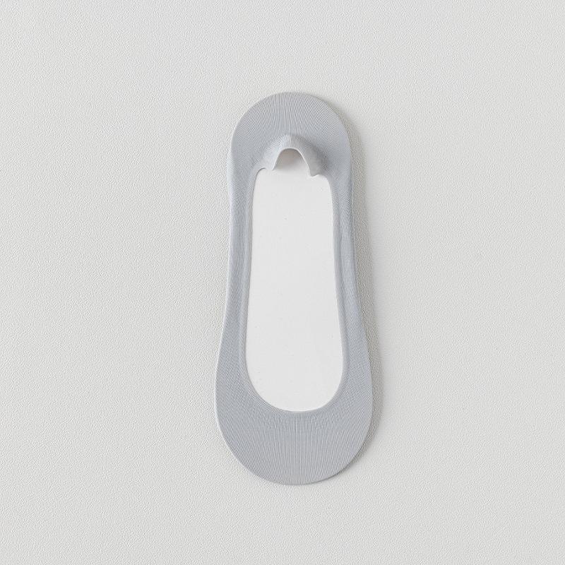 

Ледяной шелк Носки-лодочки С мягкой подошвой Силиконовые Противоскользящие Толстая губчатая подошва Мягкие Удобные Амортизирующие Невидимые носки для высоких каблуков One size серый