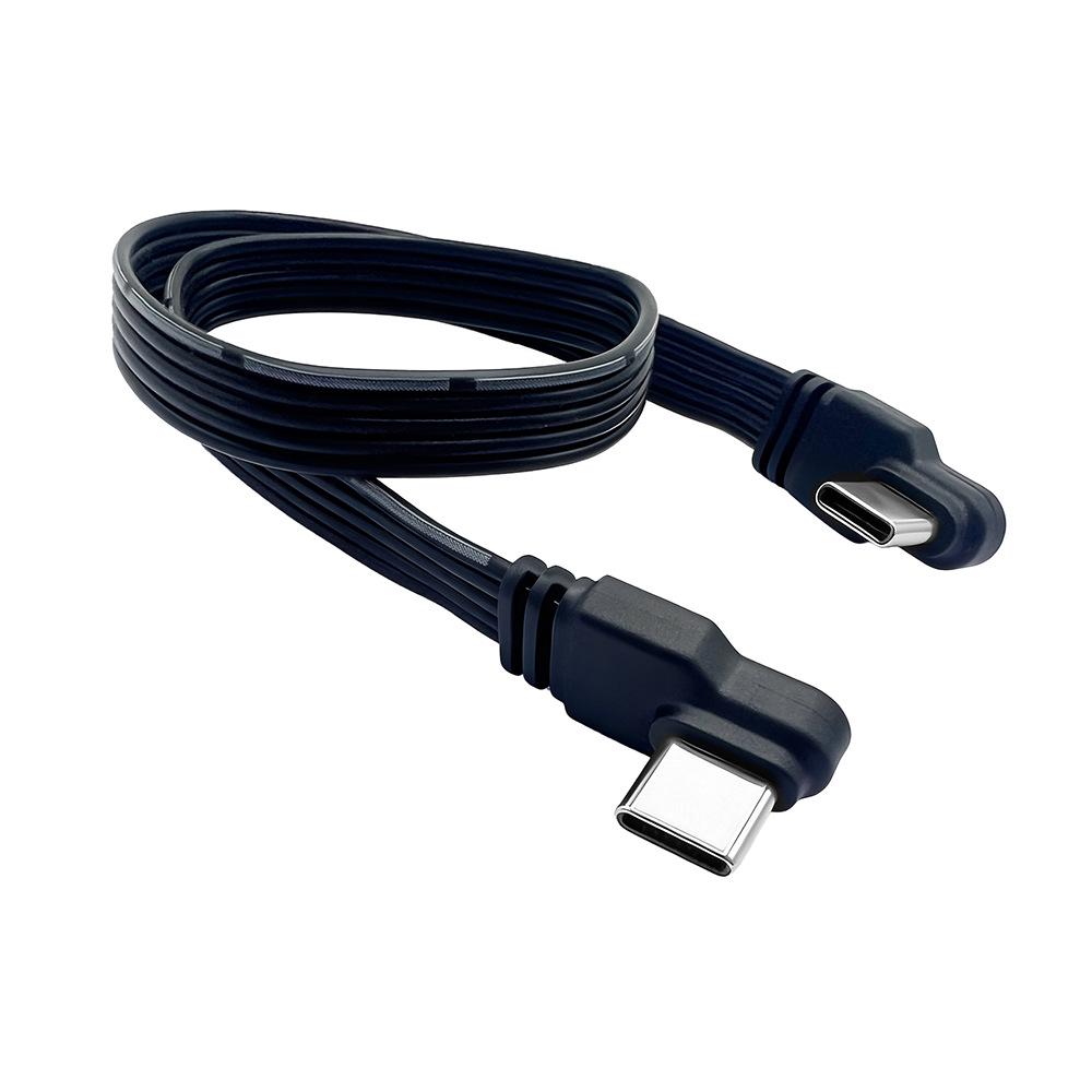 Silicone Type-C Male to Female Extension Cable: Fast Charging & Data Transfer Adapter