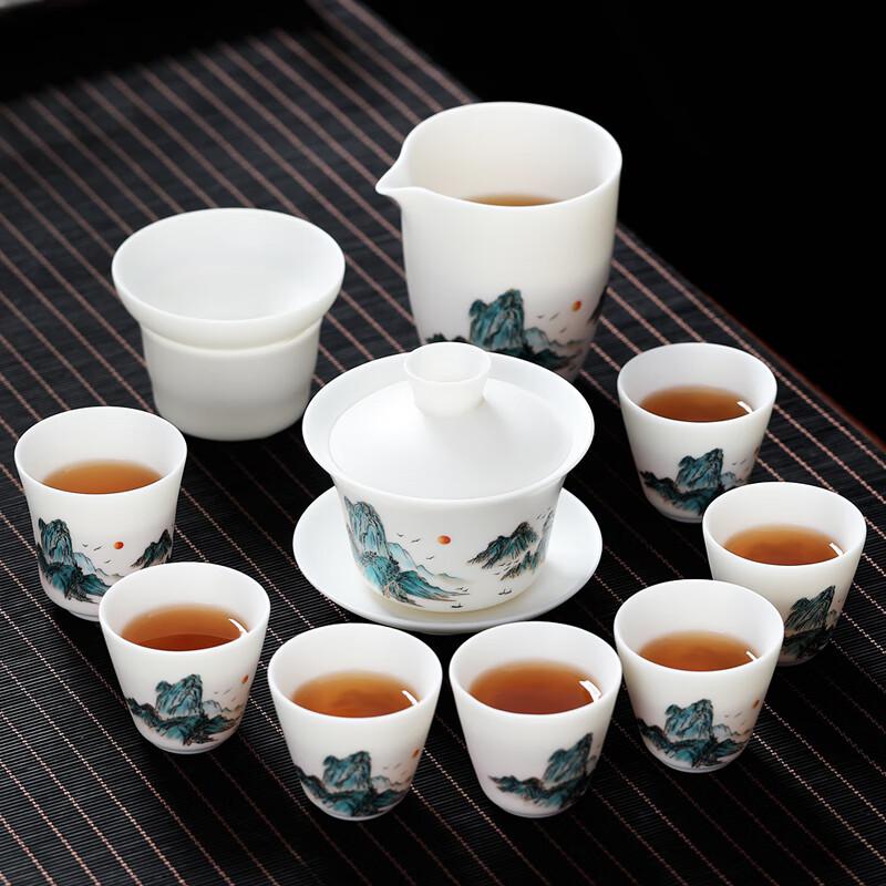 MULTIPOTENT Thousand Miles Series White Porcelain Kung Fu Tea Set