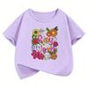 Fashion Stay Weird with Flower Design TShirt Printed T Shirt Girls Summer Clothes Short Sleeve Tops TShirts Cute Clothing