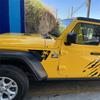 Seitenkotflügelentlüftungs-Kokospalmen-Aufkleber, vorgeschnittener schwarzer PVC-Aufkleber für Jeep Wrangler JL / Gladiator JT 2018-2024 Teile Zubehör-
