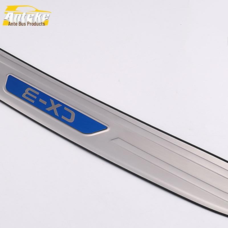 CX-3 Rear Guard Plate & Trunk Tailgate Bumper Pedal Decorative Stickers for 17 Models