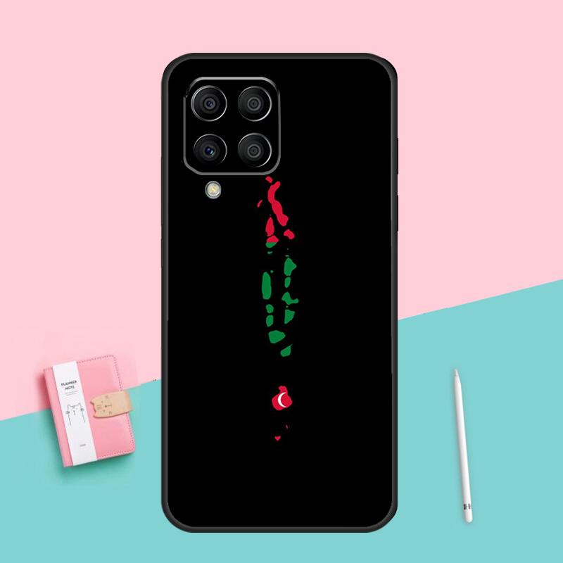 Maldives Map For Samsung Galaxy M12 M16 M34 M11 M35 M21 M06 M33 M13 M53 M31 M55 M15 M14 M54 M32 M52 Case