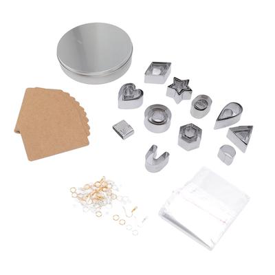 127pcs Polymer Clay Cutters Set Stainless Steel DIY Handcraft Polymer Clay Earring Kit with Iron