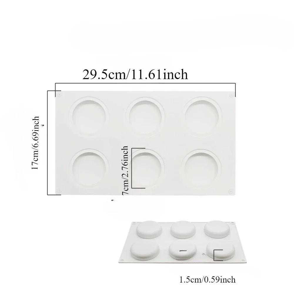 Semicircle Round Shaped Mousse Cake Silicone Molds For Baking DIY Chocolate Dessert Mold Pudding Jelly Kitchen Baking Tools