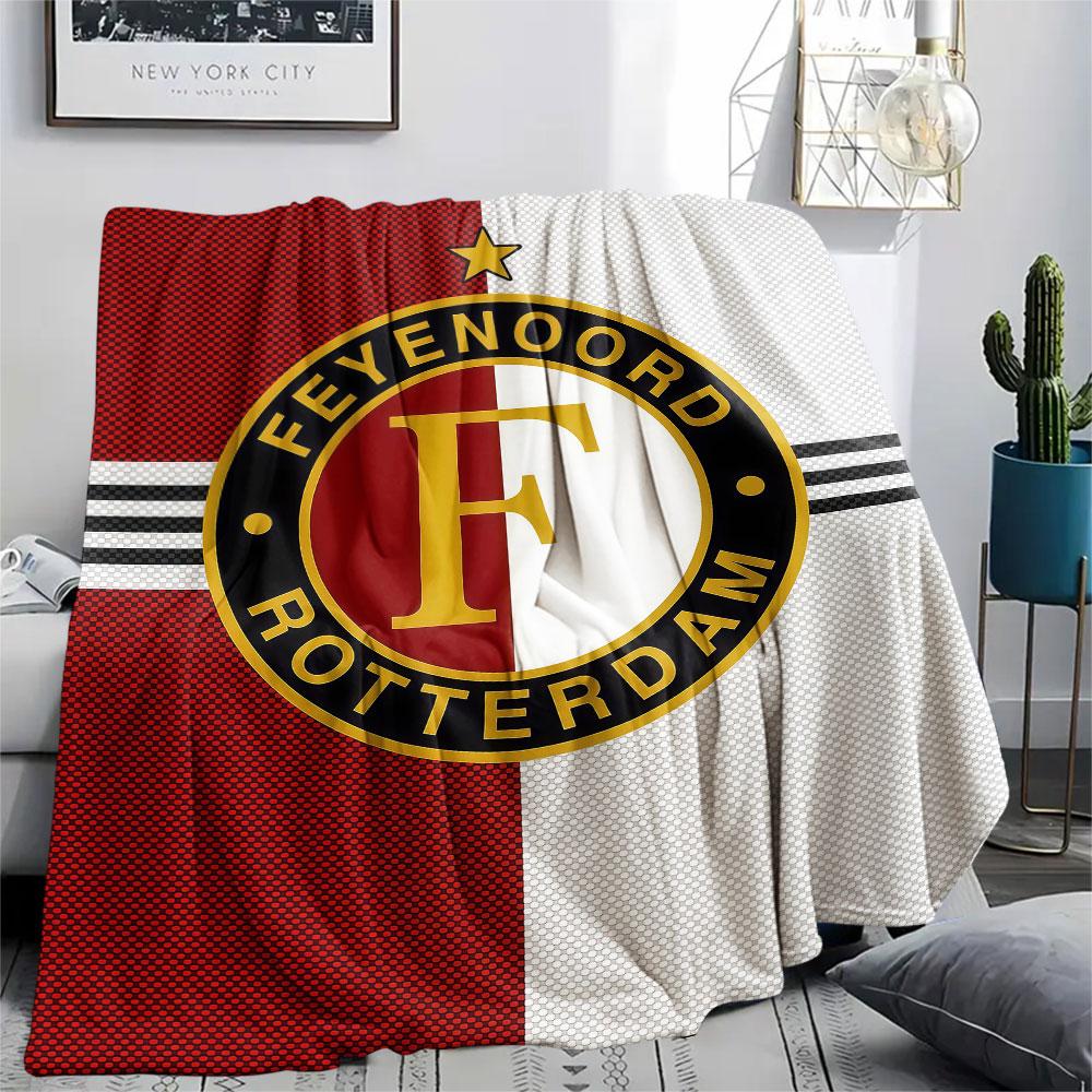 1PC Feyenoord Patterned Flannel Blanket Suitable For All Seasons for Home Decor Warmth and Comfort Gifts Holiday Present