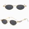 INS Rhinestone Sunglasses Bling Oval Women Sunglasses Anti-Blue Light Spectacles  Outdoor