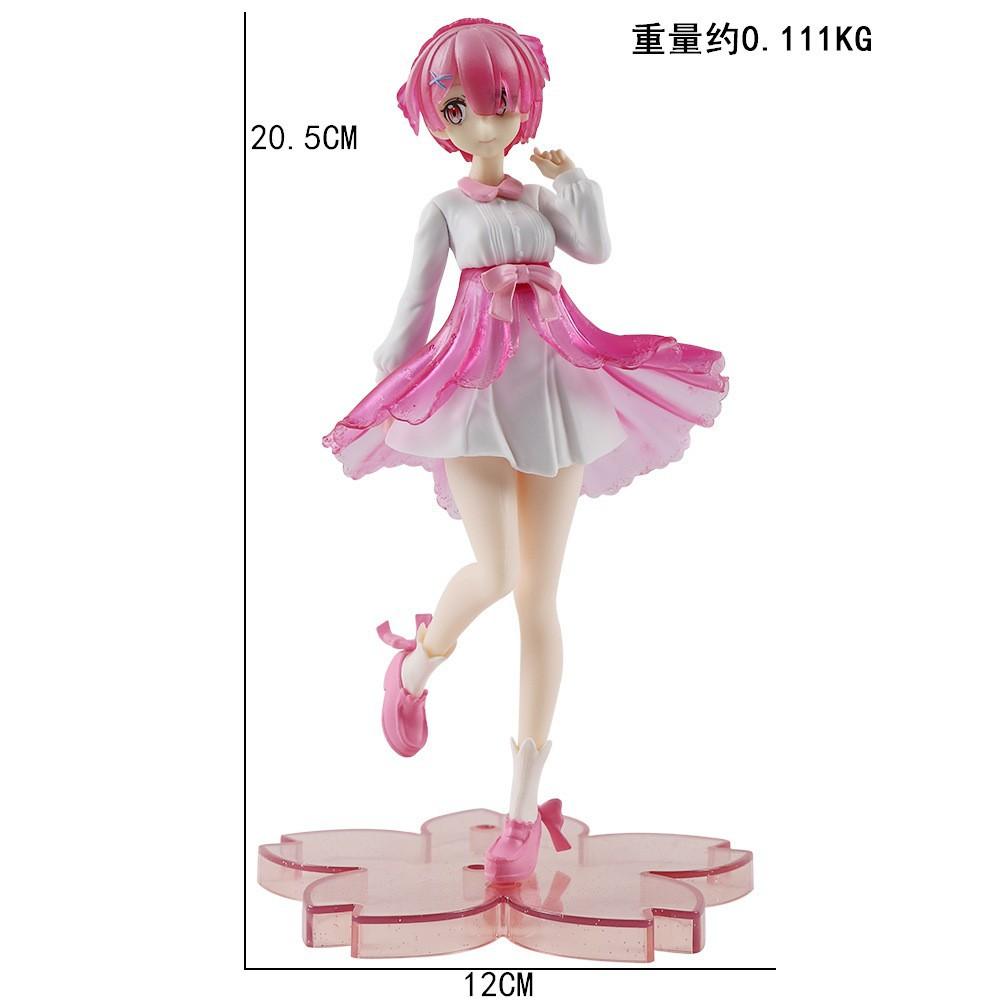 New model Anime Rem Emilia Cat RE: Living From Scratch In Another World, Characters In Different Colors, Static Toys, Gifts