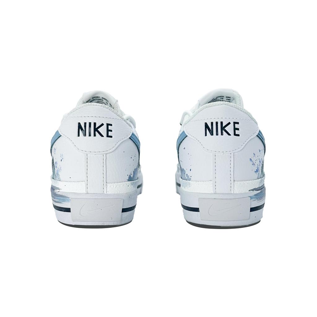 Nike Court Legacy Sunrise Slip Resistant Cushioning Lightweight Low Top Skateboard Shoes Unisex Sky Blue DH3162-100(Team1047-)