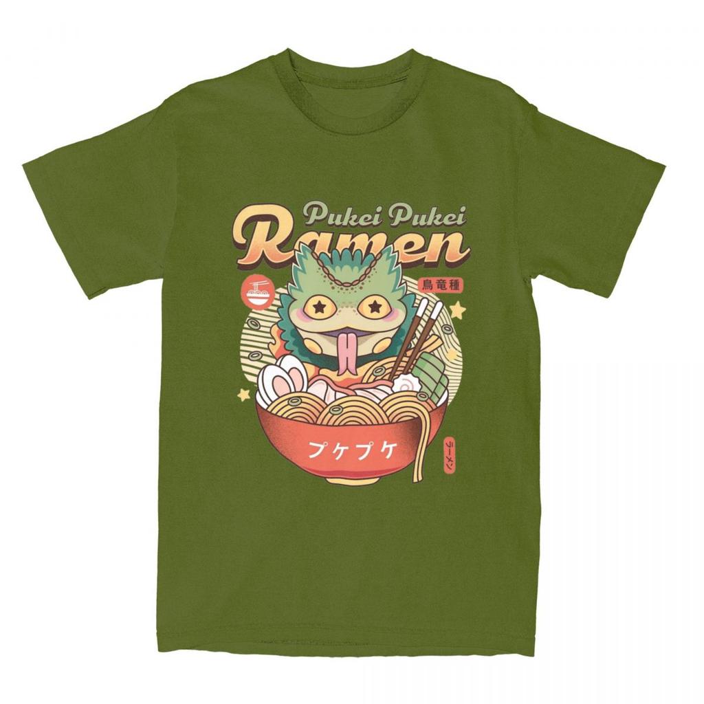 Pukei Pukei Ramen T-Shirt Monster Hunter Game T-Shirts Short Sleeve Y2K Fun Tops Beach Pure Cotton O-Neck Plus Size Top Tees