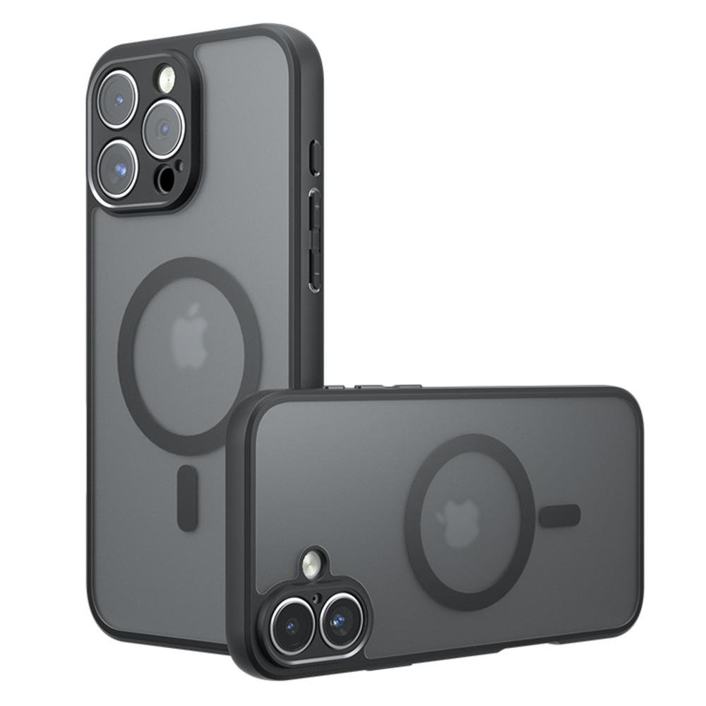 

For iPhone 16 Pro Max Case Compatible with MagSafe TPU+PC Matte Skin Touch Phone Cover A