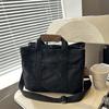 Canvas Baby Diaper Bag Large Capacity Multicompartment Baby Carryall For Daily Use
