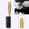Comb Blade Comb Soft Bristles Brush Scissors Cleaning Brush Men Oil Head Brush Skin Fade Brush