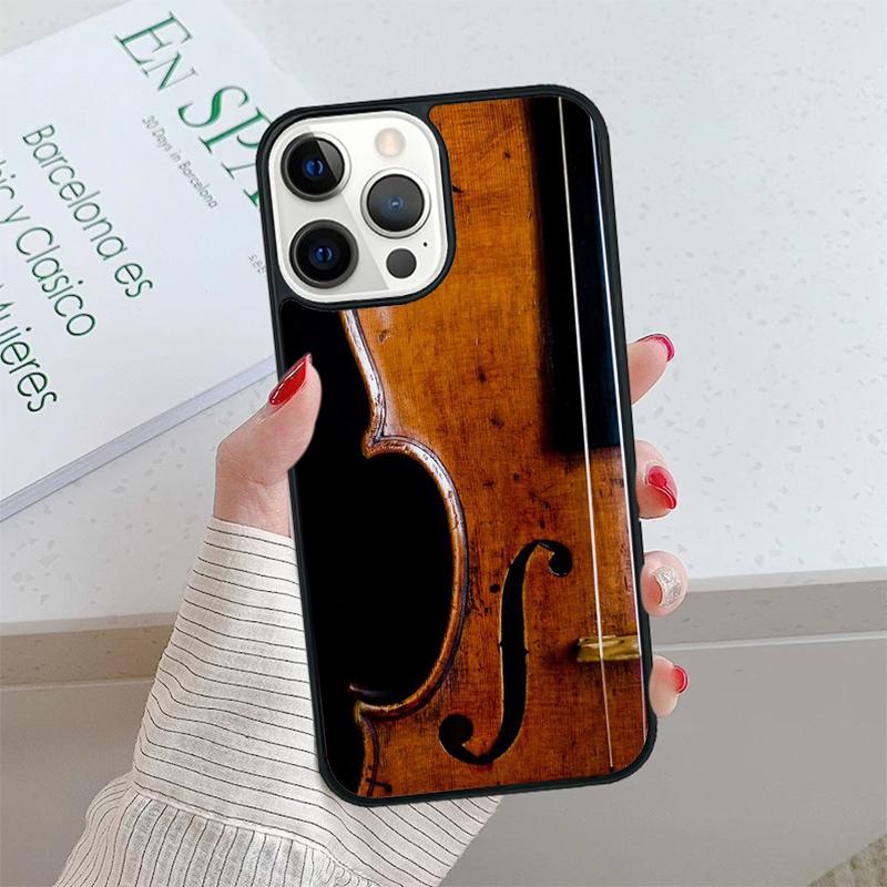 Musical Violin Guitar Phone Case cover For iPhone 17 Air 15 16 16e 14 13 Pro Max Fundas 12 11 Pro Max PLUS 7PLUS mobile