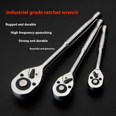 3Pcs 3/8inch 1/2inch 1/4inch Drive Ratchet Wrench Set Professional Automotive Improvement Easy Socket Wrench Tool