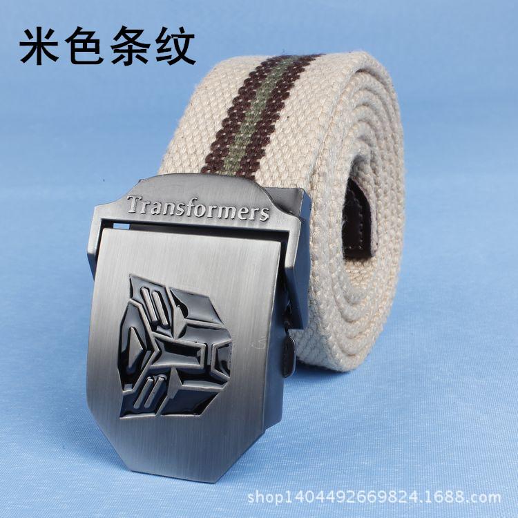 Холщовый ремень с пряжкой из сплава-трансформера, мужской тканый повседневный ремень, удлиненный ремень