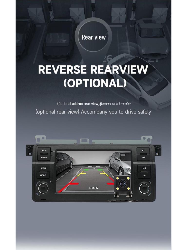 BMW E46 Android Car Navigation Radio with Bluetooth & DVD Reversing System