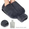 2L Large Non-Electric Hot Water Bottle - Super Soft Plush Cover Rubber Warmer Multi-Use for Hands Feet Warmth Home Office Winter