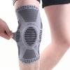 Gestrickte Kniekompressionsbandage mit seitlichen Stabilisatoren Patella-Polster Damen Herren Meniskusriss Verletzung Regeneration Gelenkschmerzen Laufen Sport Kniebandage