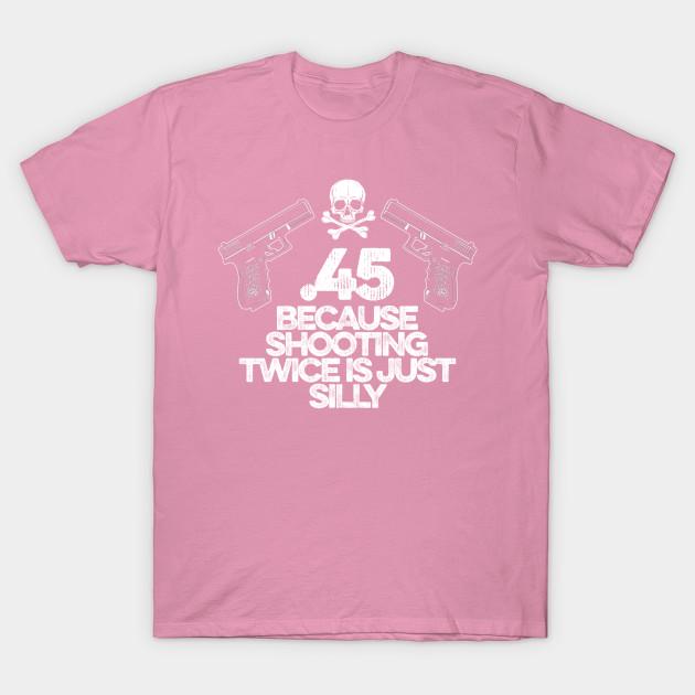 T Shirt Women Shooting Twice Is Silly Harajuku Print Kawaii Tshirt Summer Short Sleeve Female T-Shirt Top Tee