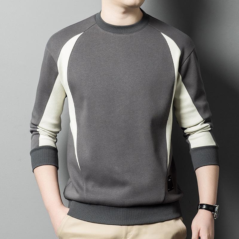 Hot Selling New Men s Autumn Round Neck Cotton Hoodie Long Sleeve Casual Top AD8365599 XL