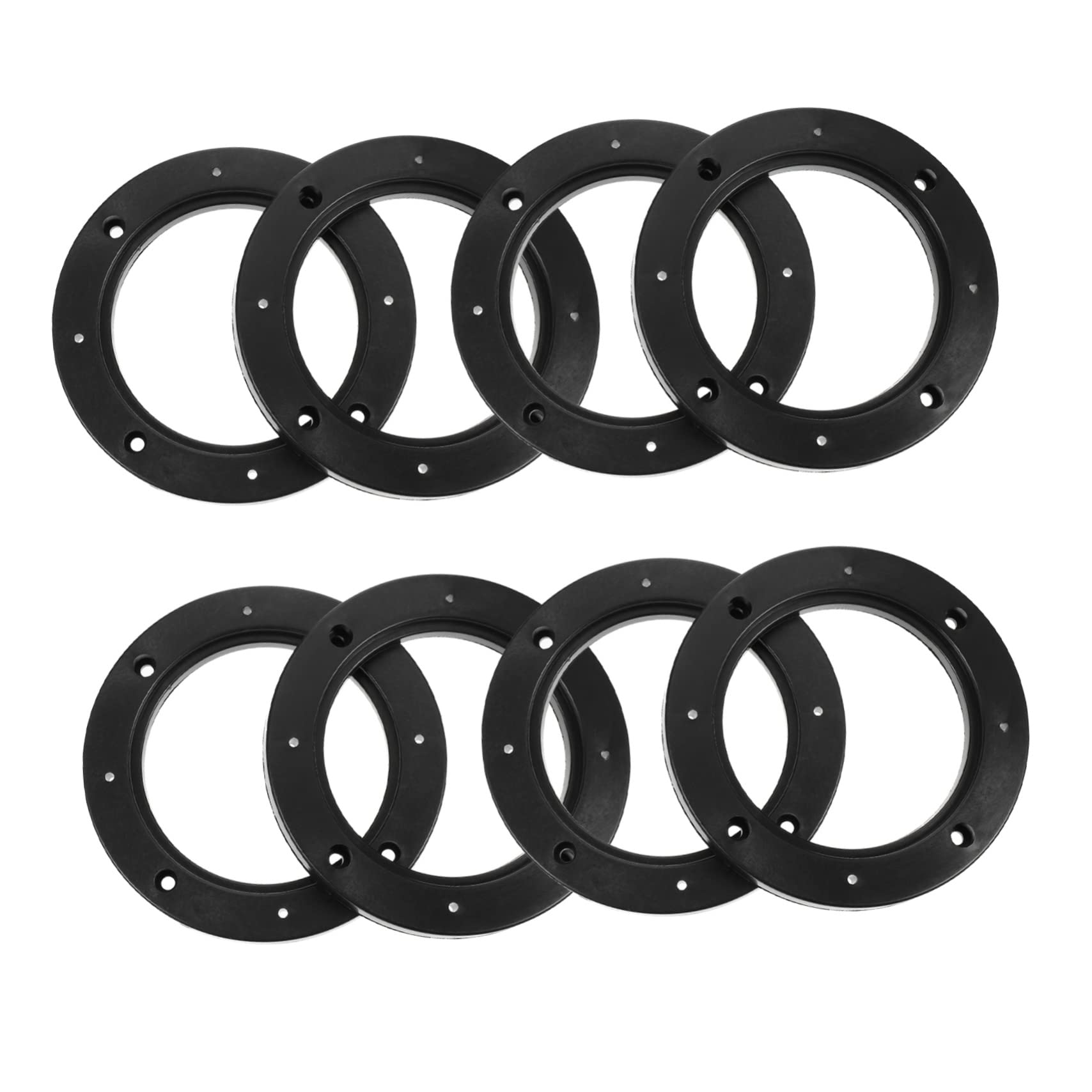 JEWEDECO 4 Pairs Car Speaker Spacer Ring Pair Durable Easy Installation 16X16cm чёрный