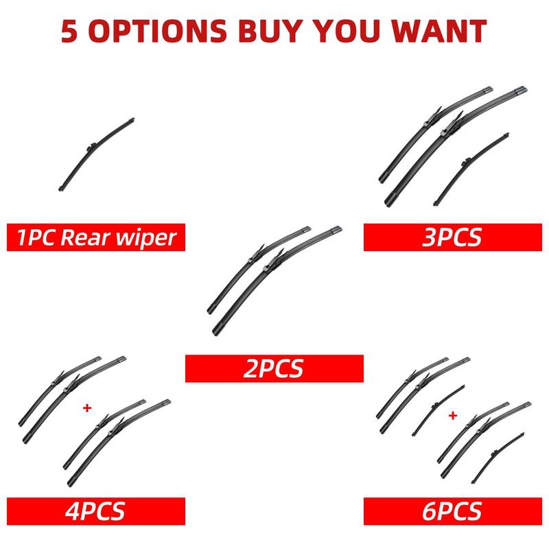1/2/3/4/6PCS Car Wiper For BMW 3 Series Touring / Estate F31 2011-2019 Front Rear Wiper Blades Brushes Auto Accessories 2018