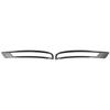 2pcs Rear Fog Light Lamp Frame Cover Trim For Mitsubishi Outlander - Carbon Fiber Grain Eyelid Eyebrow Strip Cover Trim