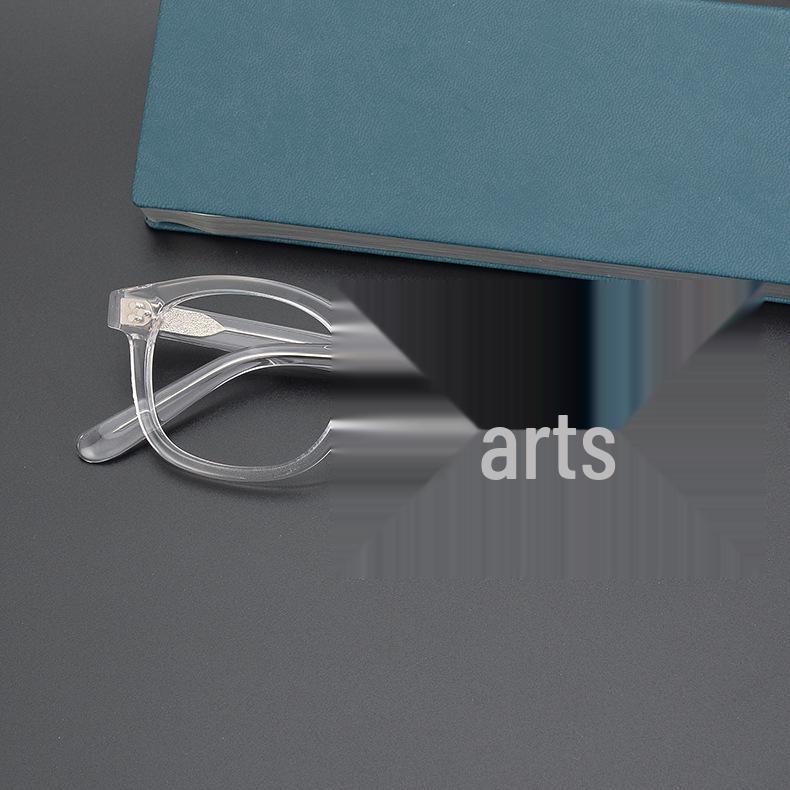 

Shawn Yue Retro-Style Co-Branded Eyeglass Frame: Unisex Handmade Transparent Acetate for Myopia, Limited Edition Trendy Taipei сірий колір