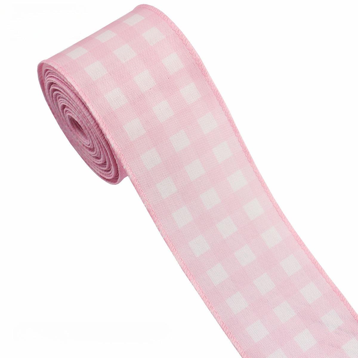 

5-Yard Christmas Ribbon with Wire Edges - 63mm Decorative Craft Ribbon for Gift Wrapping