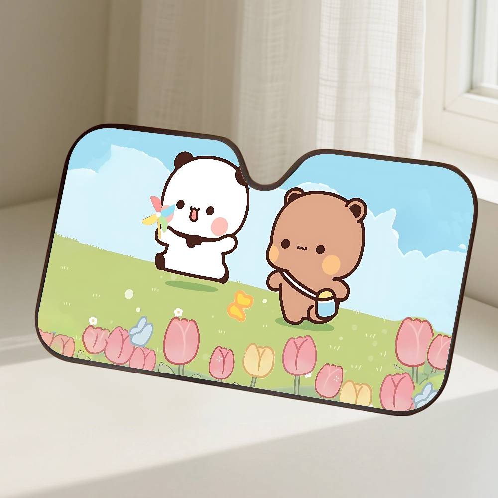 Bubu Dudu Car SunShade Windscreen Front Window Visor 70x130cm Sun Visor Solar Protect Plaid Gift Novelty Car
