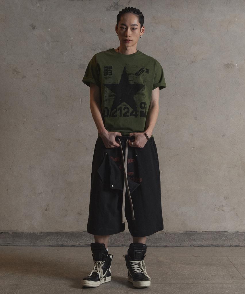 Garter Gallery Hidden Pocket Bermuda Sweat Shorts_Black