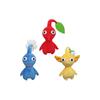 Pikmin Plush Toy Set (3 Types: Red Pikmin, Blue Pikmin, Yellow Pikmin) - 17cm Tall