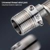 Stainless Steel Angled Curved Foot Lengthened Angle Adjustment Shower Faucet Adapter Wall Mounted Thickened