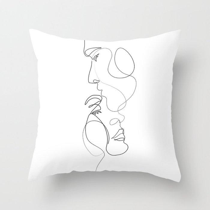 Abstract Simple Line Female Pose Sketch Printing Pattern Cushion Cover Home Living Room Sofa Decoration Pillow Pillow Cover