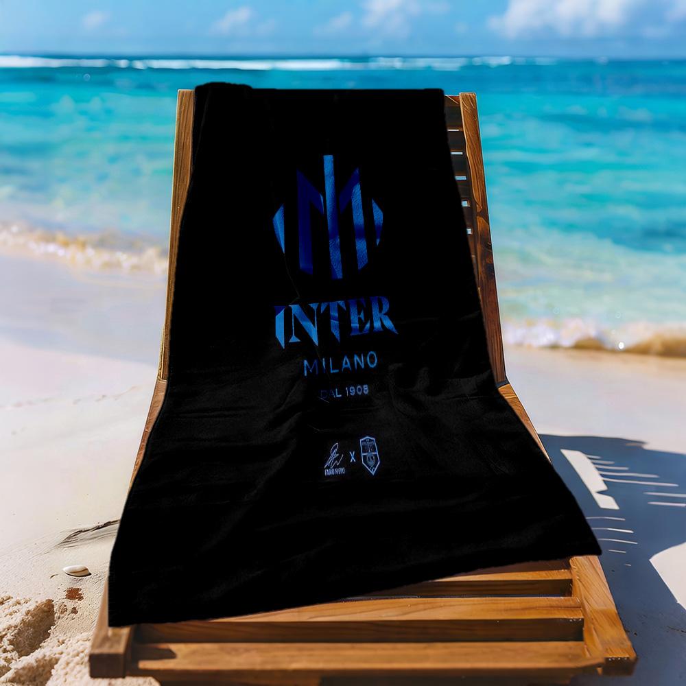Inter Milan Beach Towel Soft Durable Quickdry Comfortable Lightweight