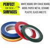 66 Meters Coding Tape Multicolor Mylar Tape Heat Resist Whiteboard Tape
