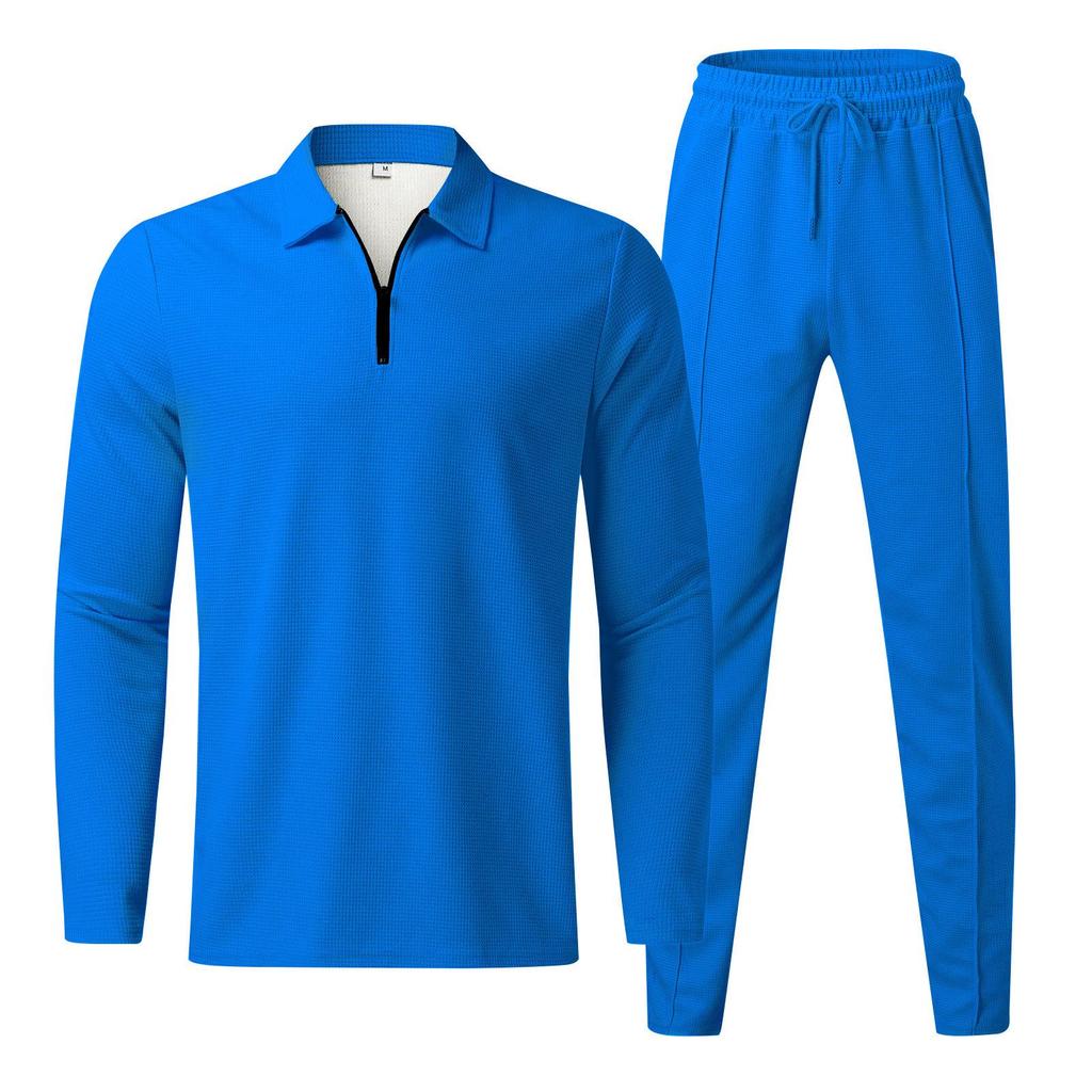 2023 Men's European and American Fashion POLO Shirt and Sports Set