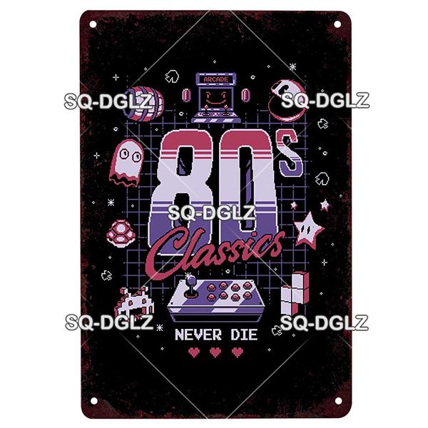 Game Rules Metal Sign Metal Poster Tin Sign Plaque Metal Vintage Wall Decor for Bar Pub Club Man Cave Metal Signs(20x30cm)