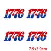 10Pcs USA Independence Day Embroidery Patches, Flag Eagle Bow Iron On Patches for Clothing Backpack Jeans DIY