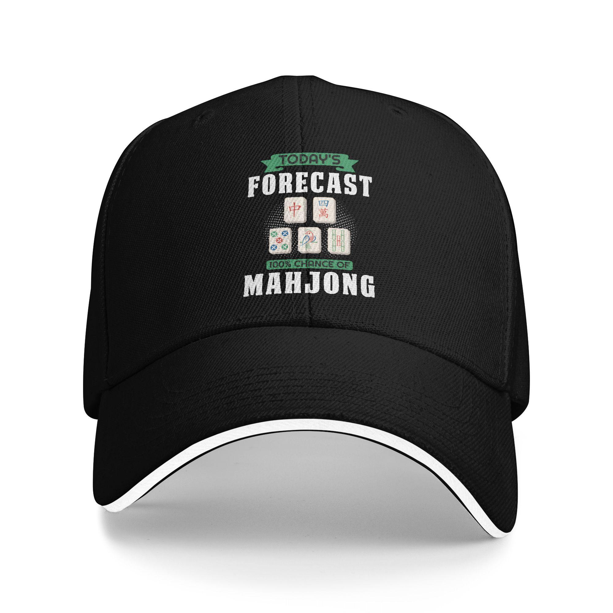 

Custom Mahjong Baseball Cap Sun Protection Unisex WoUnisexs Adjustable Mah Jong Chinese Game Fan Gift Dad Hat Spring Snapback Hats One Size