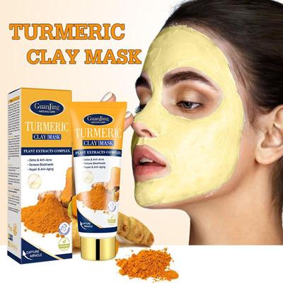 Turmeric Powder Mud Mask Skin Cuticle Softening Blackheads Mask Mud