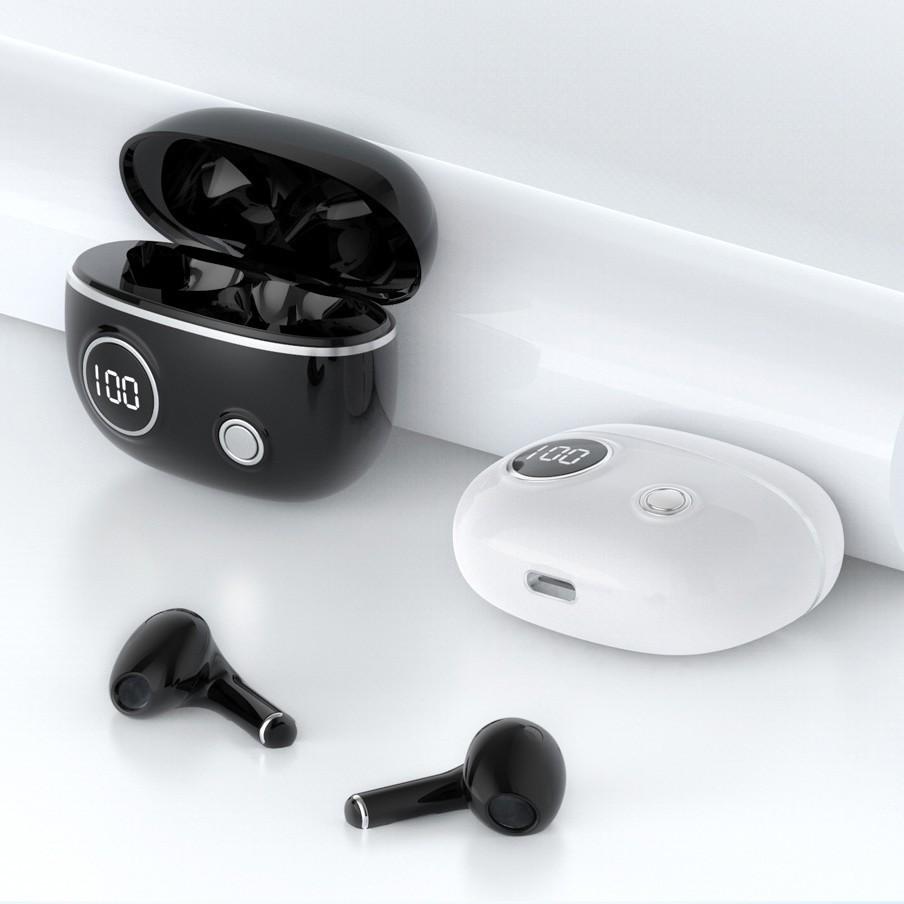PRO13 Noise-Cancelling TWS Wireless Earbuds with Long Battery Life and Digital Display